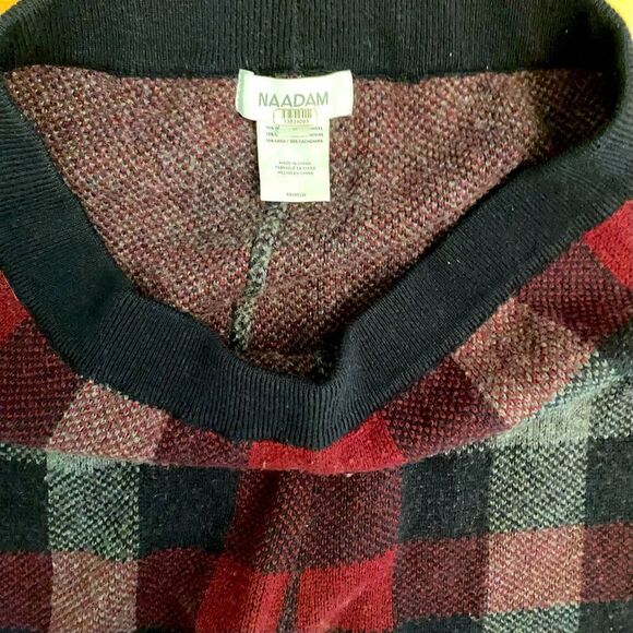 NAADAM Wool Cashmere Checkered Pants Size Medium - Picture 5 of 6